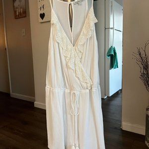 White Linen Romper